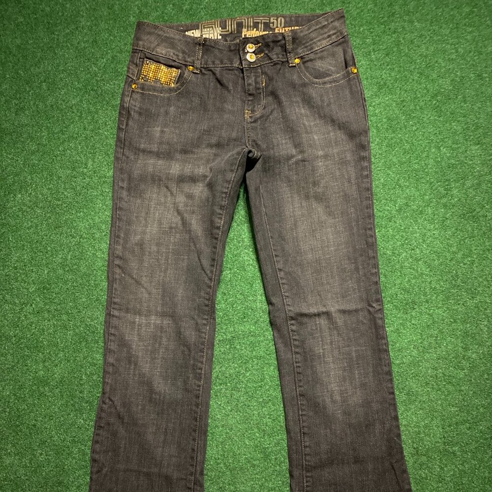 Vintage Y2K Women’s G-Unit Rhinestone Bootcut Jeans US 7 Dark-Wash